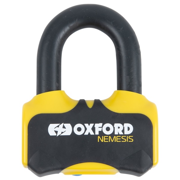 Antifurt Blocator Disc Frana Moto Oxford Nemesis 16mm Disc Lock Galben LK471